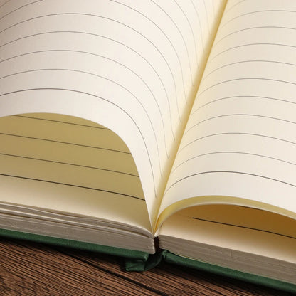 A5 Leather Notebook Cover with Bookmark - 200 Pages Journal Notepad