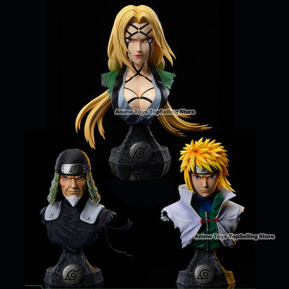 Naruto Figures Set Madara Sasuke Kakashi Minato 10-14cm PVC Statue Collectibles
