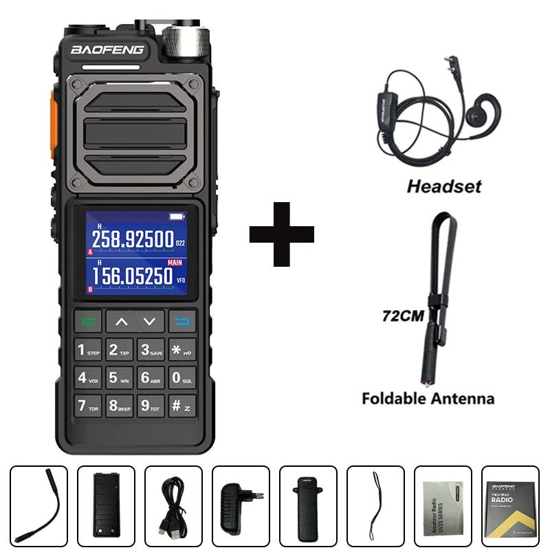 BAOFENG UV-25L Ham Radio High Powerful Tactical Walkie Talkie 50KM Four-Band Type-C 999Channel Two Way Radio BAOFENG NEW Upgrade-EXPROTAS