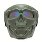 Motorcycle Skull Mask Goggles Windproof Outdoor Riding Glasses Tactical