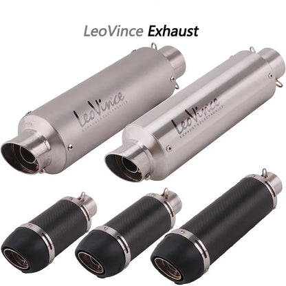 Universal 51MM Motorcycle Exhaust Muffler Pipe Escape Moto LeoVince for kawasaki er6n sv650 Z800 R1 cb650f cb1000r cbr250r-EXPROTAS