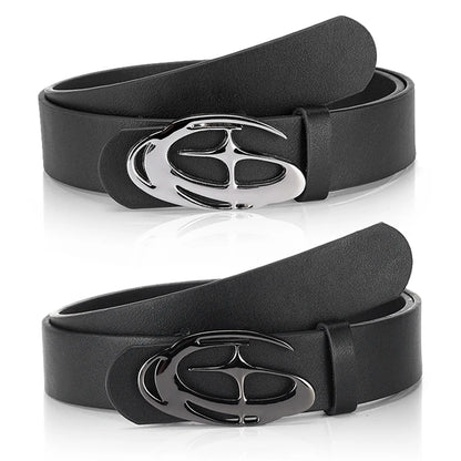 Men's Smooth Buckle Belt Unique Fashion Casual Pants Accessories Birthday