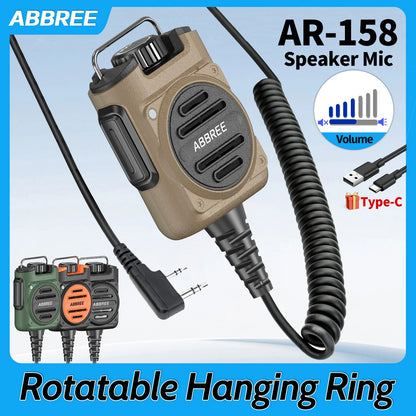 Microphone Speaker for Baofeng UV-5R Handheld Radio Walkie Talkie