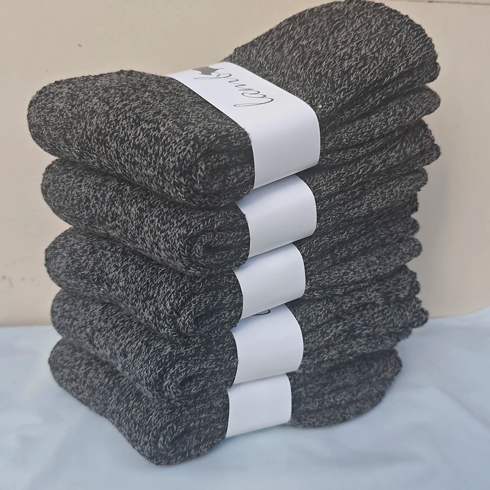 3 Pairs Merino Wool Socks Mens Thick Thermal Hiking Work Boot Winter