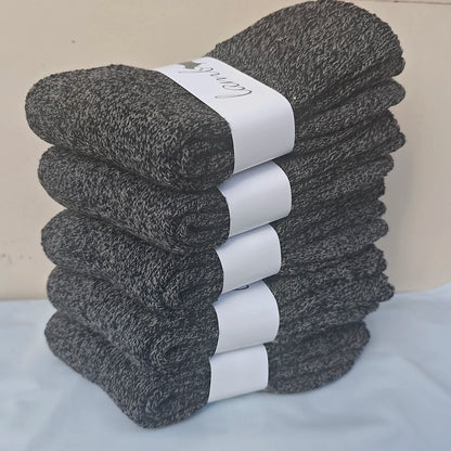 3 Pairs Merino Wool Socks Mens Thick Thermal Hiking Work Boot Winter