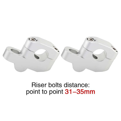 22mm 25mm 28mm Motorcycle Handlebar Riser Extension Back Moved For BMW Honda ATV