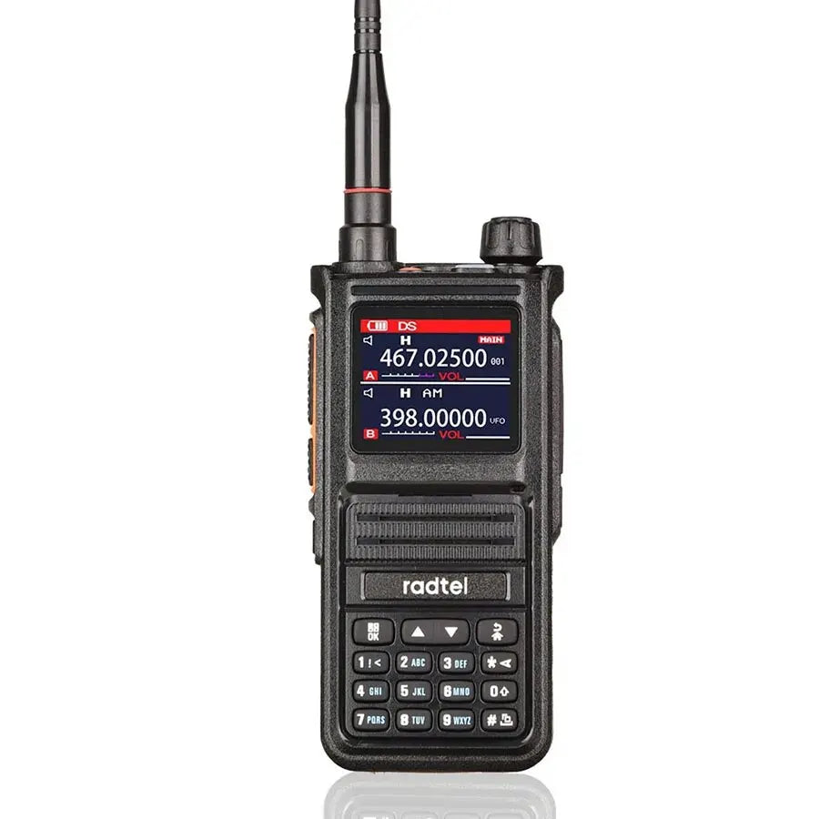 Radtel RT-470X Full Band Ham Radio 256 Channel Air Band Two Way Radio USB-C Aviation NOAA Police Marine Amateur HT Scanner Roger-EXPROTAS