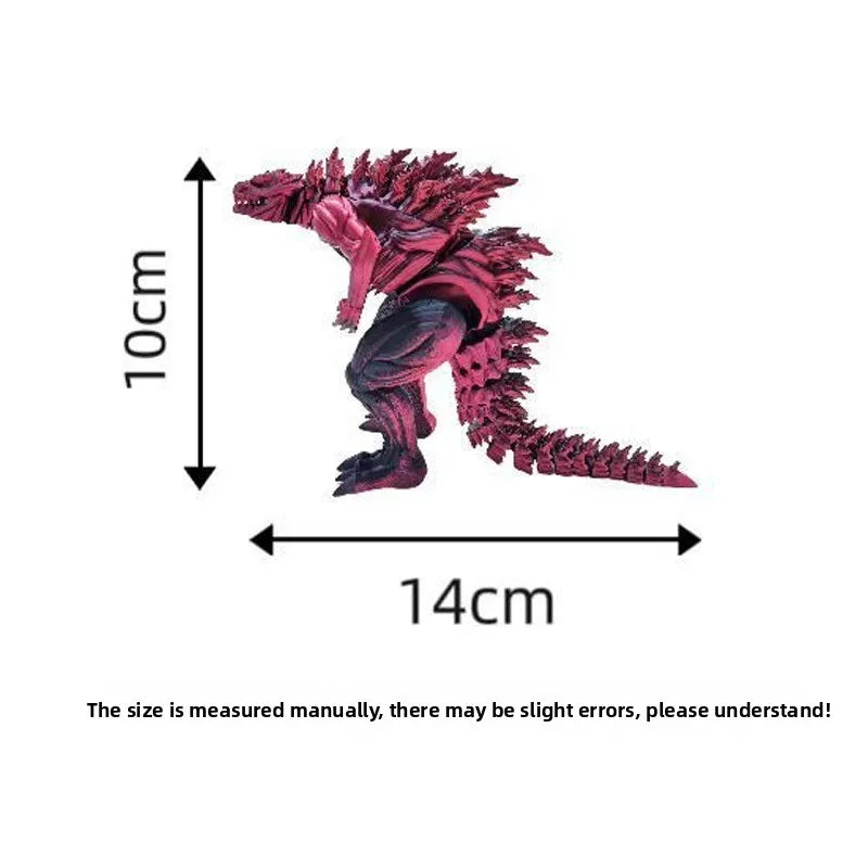 3D Printed Articulated Muscle Dinosaur Figure Movable Joint Desk Model - EXPROTAS