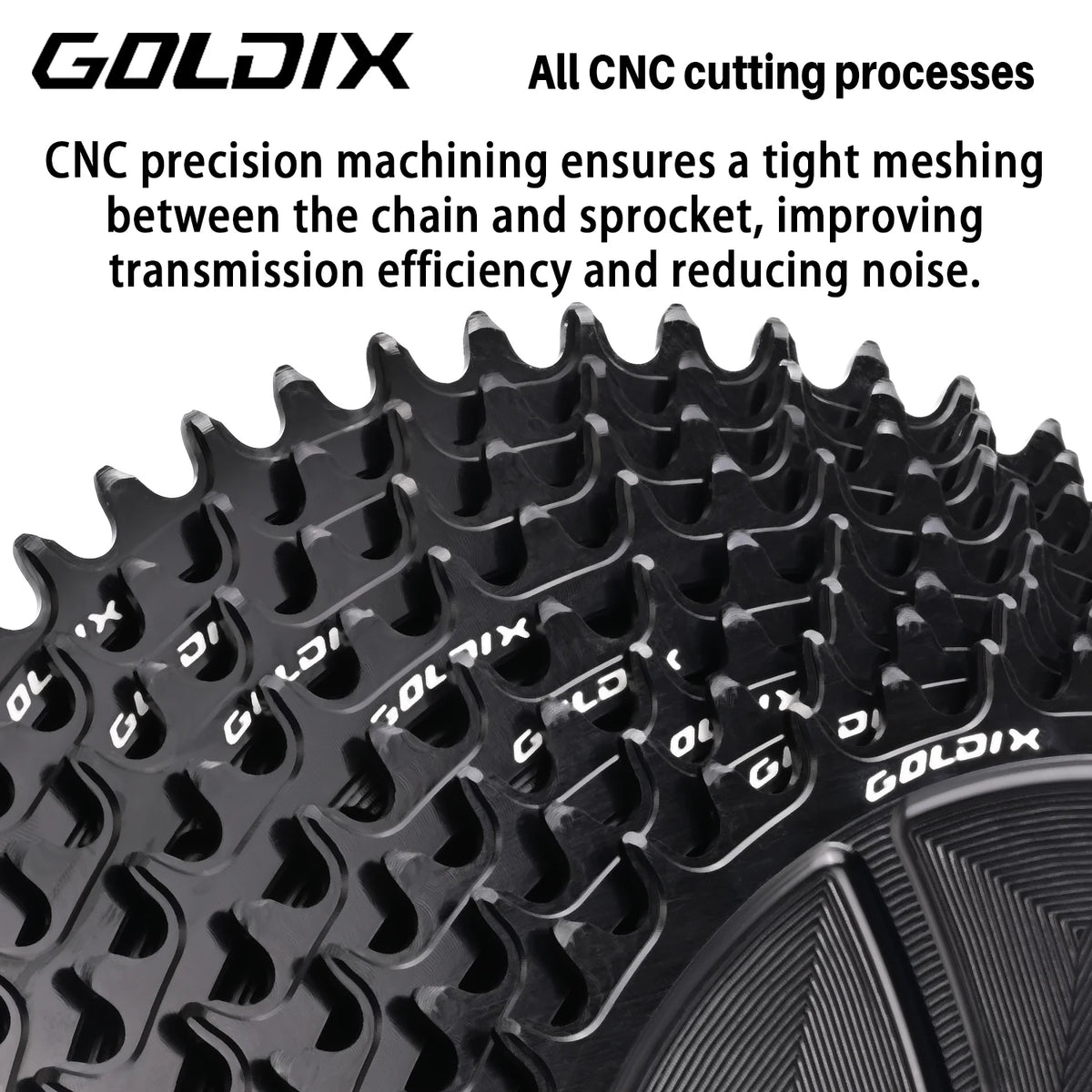 Narrow Wide Chainring 3mm Offset Goldix Direct Mount for 8Bolt Crankset