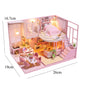 Wooden Miniature Duplex Dollhouse DIY 3D Puzzle Kit with Furniture LED Decoration Gift - EXPROTAS