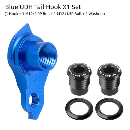 TOOPRE Bicycle UDH Straight-mounted Tail Hook Nut Mountain Road Bike Barrel Axle Frame Rear Tail Hook Universal Lifting Ear