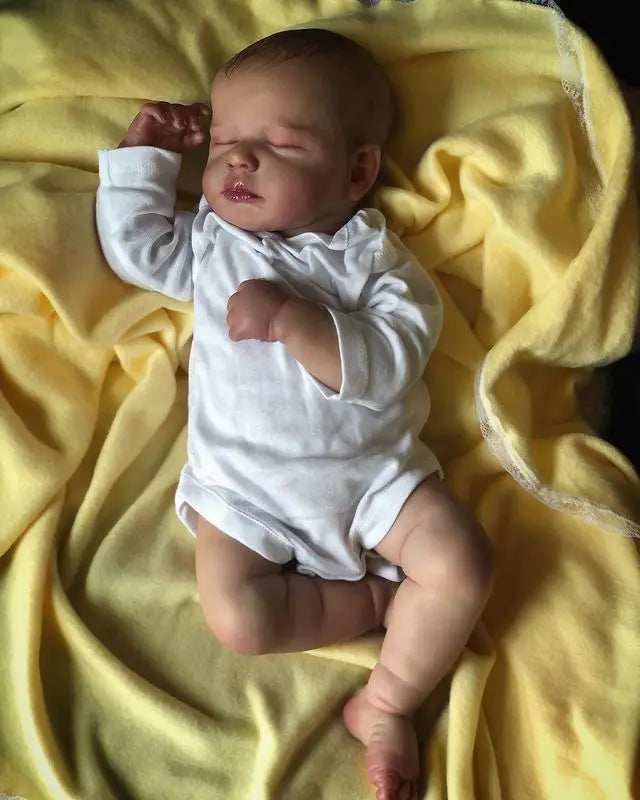 50CM Realistic Finished Bebe Reborn Silicone Vinyl Cloth Body Doll LouLou Handmade Toy For Girls Christmas Gift-EXPROTAS