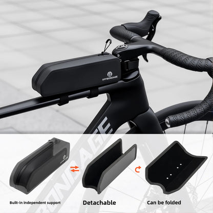 MTB Road Bike Top Tube Bag OFFBONDAGE Hard Shell Front Storage Pouch