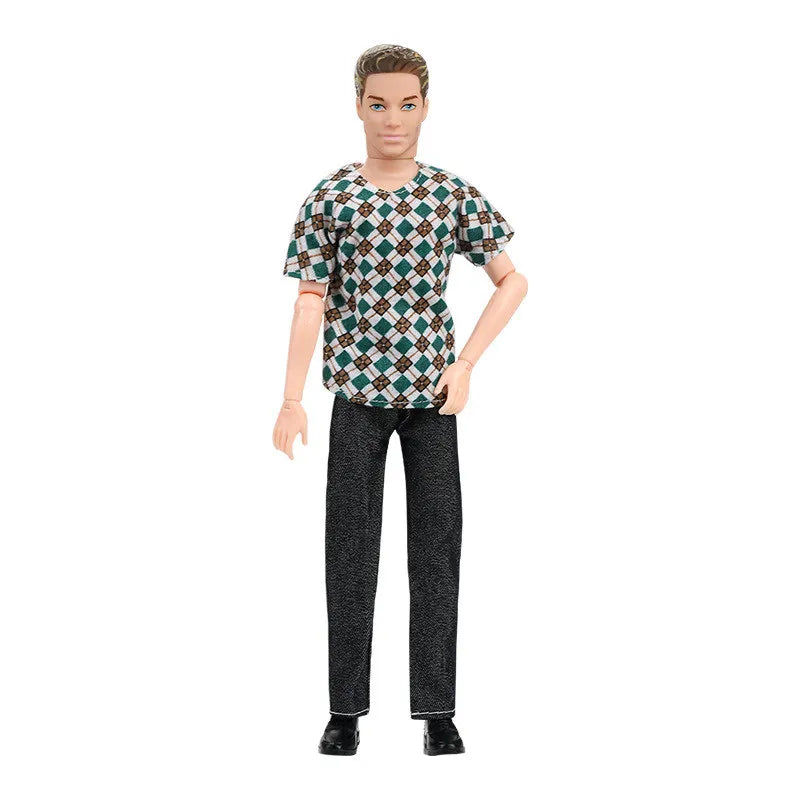 30cm Fashion Ken Doll 1/6 Movable Joints Clothes Suit Dress-Up Toy
