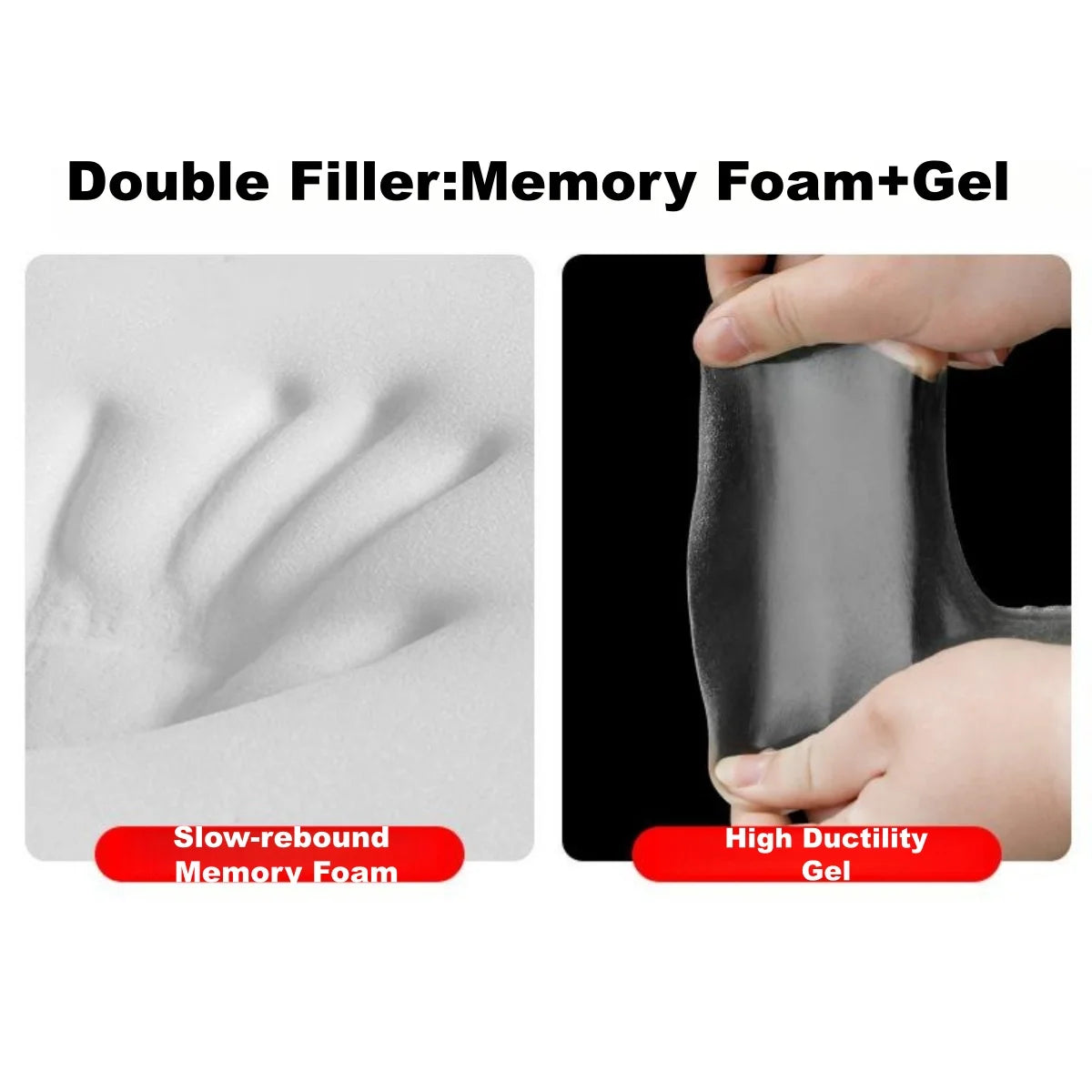 Gel Padded Bicycle Seat Cover PU Surface Comfort Saddle Cushion for Men Women