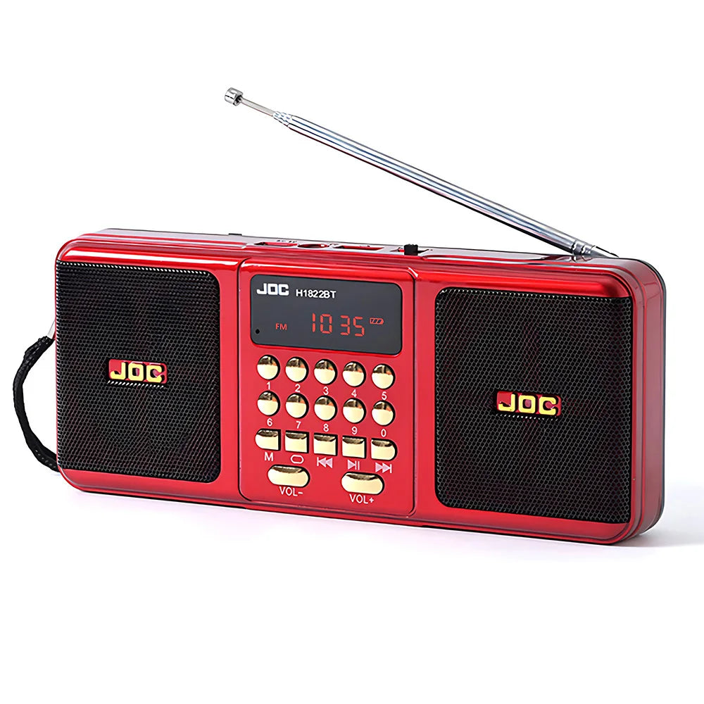 Portable FM Radio Speaker Bluetooth MP3 Player USB Rechargeable Digital