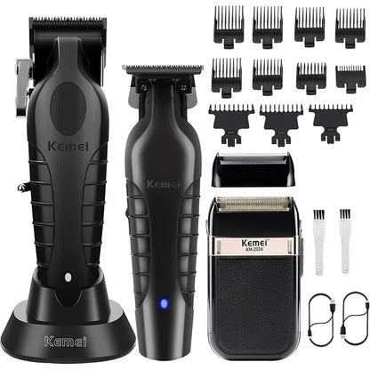 Kemei Professional Hair Clipper Trimmer Cordless Electric Beard Shaver