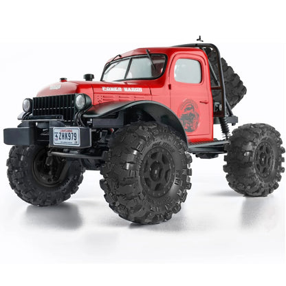 RED SPIDER 1.0 Beadlock Wheels & Mud Tires Set for 1/18 1/24 RC Crawler SCX24