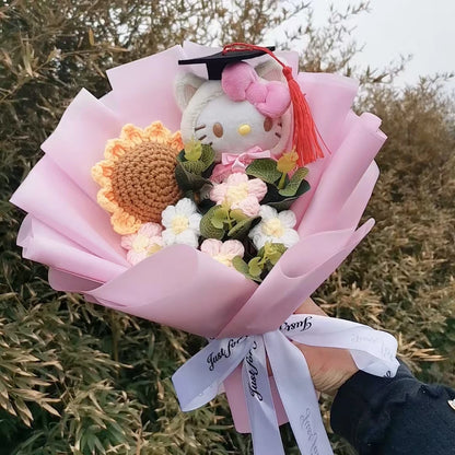 Pooh Bear Bouquet Plush Doll for Wedding Graduation Birthday Christmas