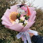 Pooh Bear Bouquet Plush Doll for Wedding Graduation Birthday Christmas