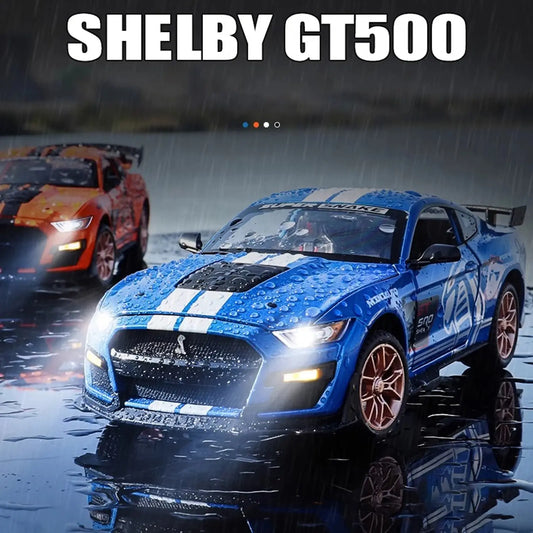 1:24Mustang GT Alloy Model with Sound & Light Features Premium Gift Box Packaging Ideal for Display, Collecting, Or Gift Giving-EXPROTAS