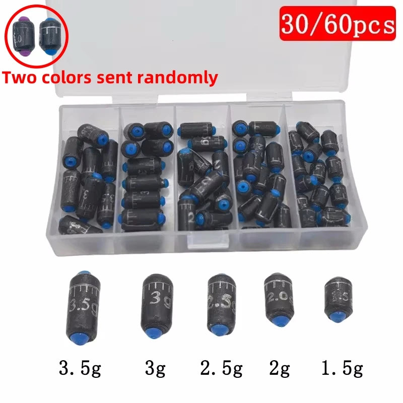30Pcs Table Fishing Lead Leather Accessories for Fishing Gear