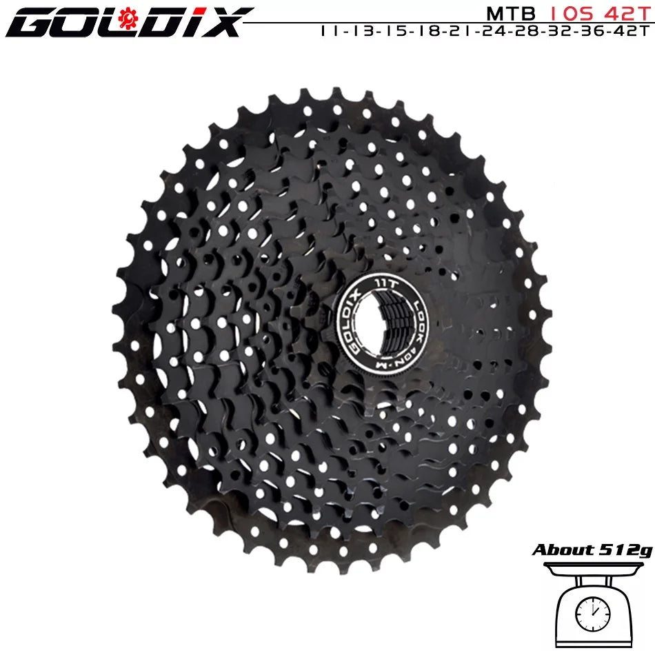 GOLDIX MTB Cassette | 8–12 Speed 40T–52T Freewheel Sprocket for Shimano/SRAM