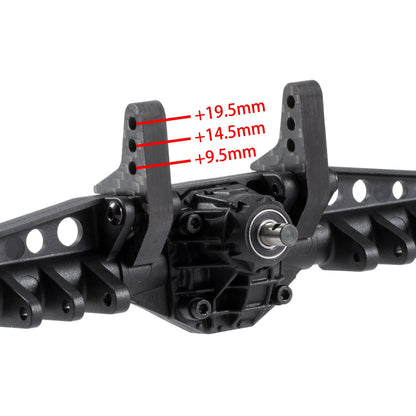 HooCrawler Carbon Rear Upper Link Riser Single Dual 1/10 RC Capra F9 Portal Axle