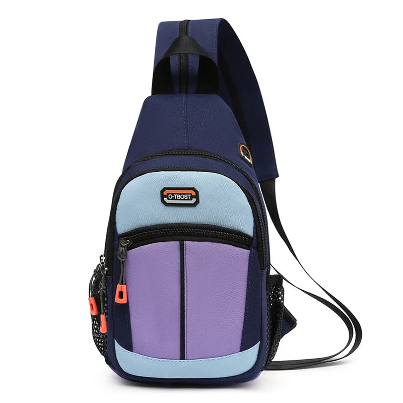 Shoulder Bag Backpack Men Women Crossbody Sling Travel Rucksack USB 2023