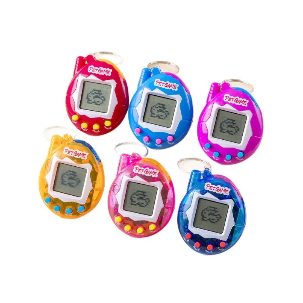 Tamagotchi Electronic Pet Keychain Game Console for Kids - Purple Version