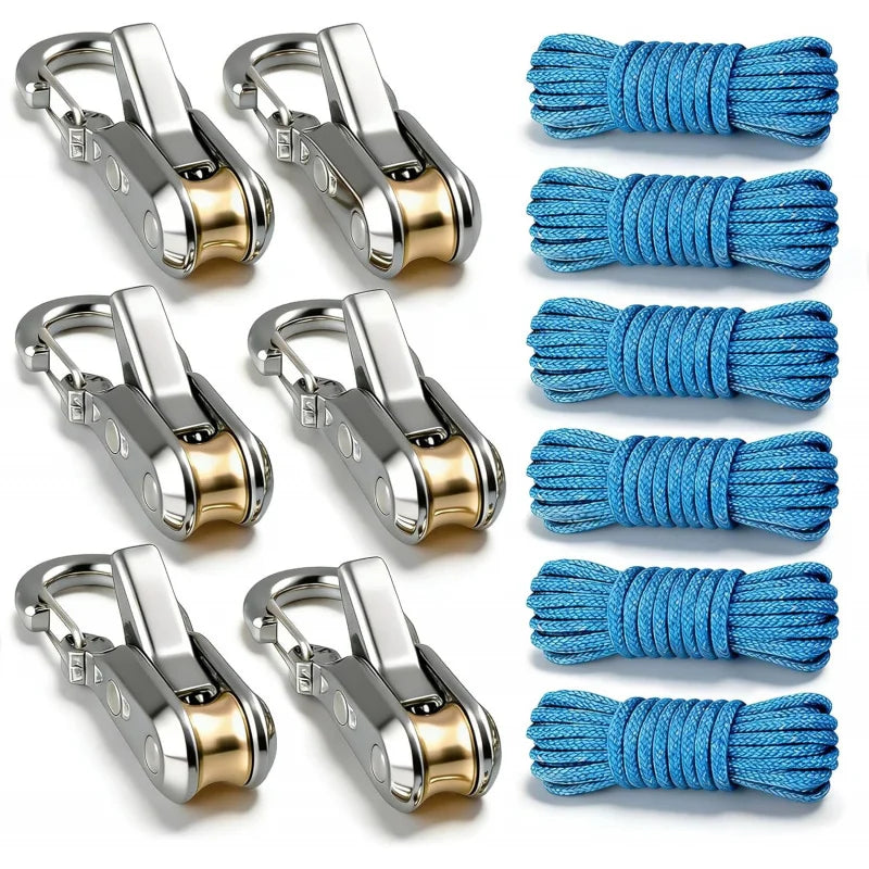 Buckle Retractable Rope Tensioner Heavy-Duty Camping Accessories Pack