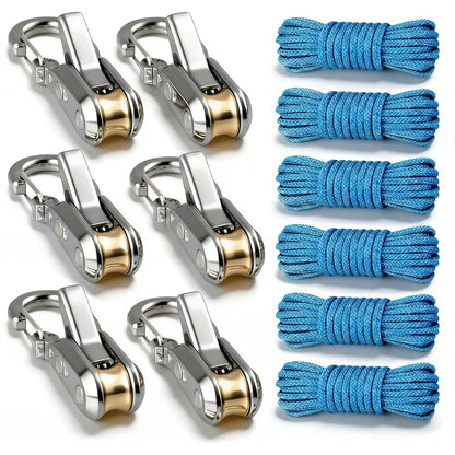 Buckle Retractable Rope Tensioner Heavy-Duty Camping Accessories Pack