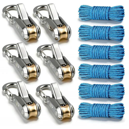 Buckle Retractable Rope Tensioner Heavy-Duty Camping Accessories Pack