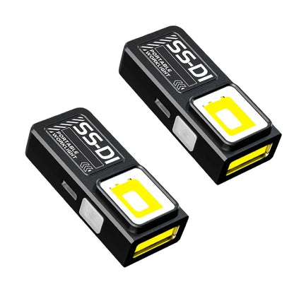 USB Rechargeable LED Work Light Mini Torch Magnetic Flashlight Camping