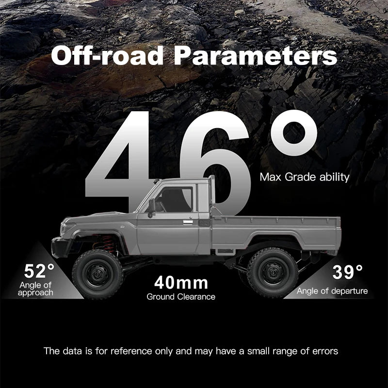 1:12 Full Scale RC Car MN82 PRO 4WD Off-Road Remote Control Truck Toy