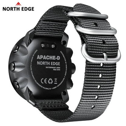 Men's Digital Dive Watch Outdoor Waterproof 100M North Edg Apache-D Sport