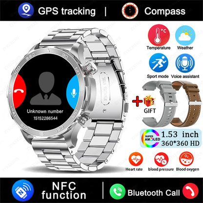 2025 Huawei Smart Watch Bluetooth Call AMOLED GPS NFC Waterproof Sports Men Women