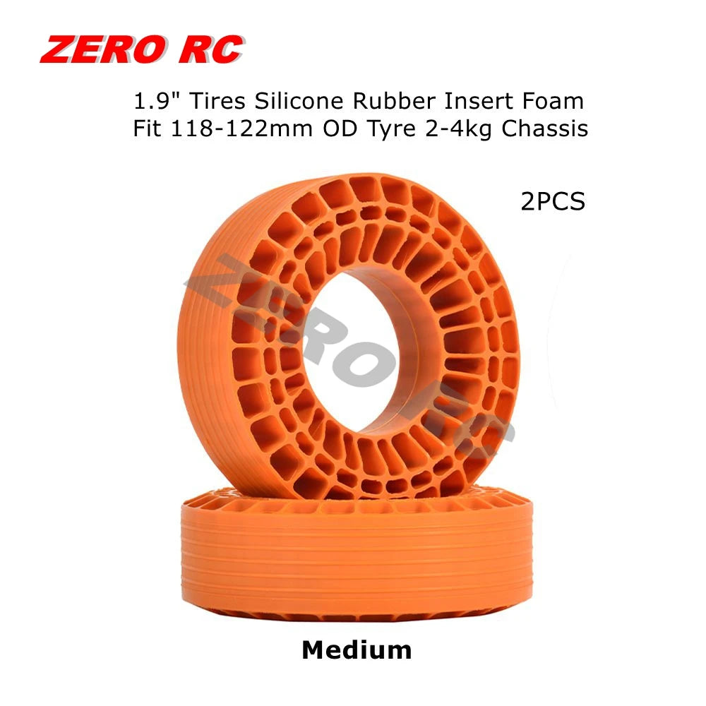 RC Crawler Tire Inserts Silicone Rubber Foam 1/10 Fit 1.9" 2.2" Wheels