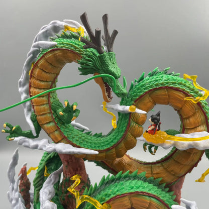 24cm Dragon Ball Goku Shenron Figure PVC Anime Dragon Statue Model Toy