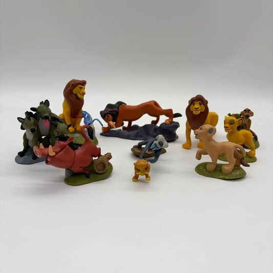 9pcs Lion King Animal PVC Figure Set Collectible Models
