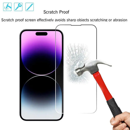 Max Screen Protector Tempered Glass for iPhone 14 15 16 17 18 Pro