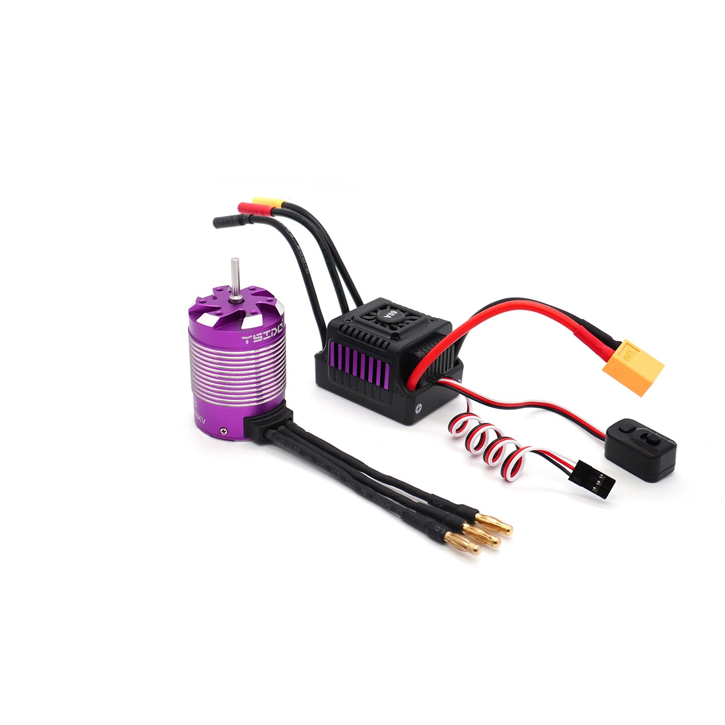 1/10 RC Car Brushless Motor 60A ESC 3650 3660 for Drift Racing Off-Road