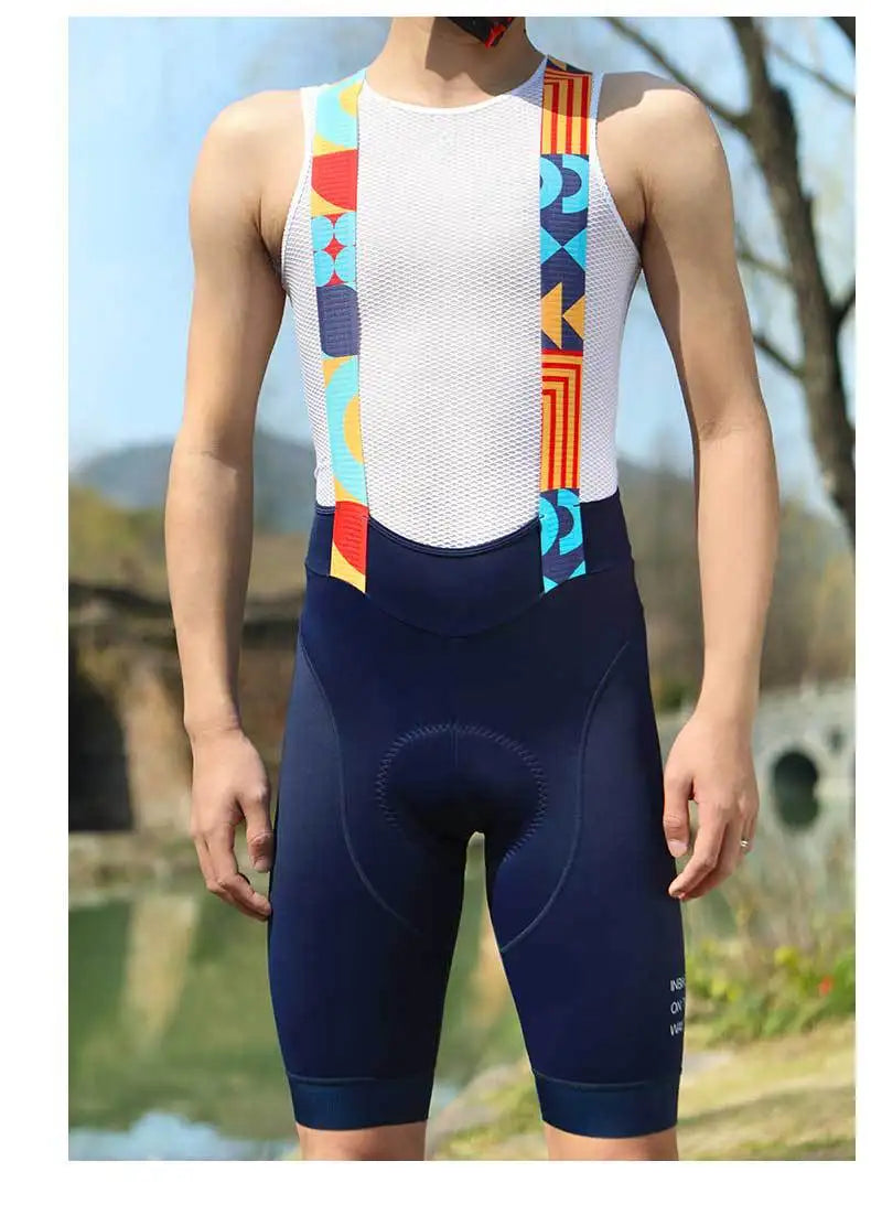 INBIKE Mens MTB Cycling Bib Shorts Padded Road Mountain Bike Riding Shorts