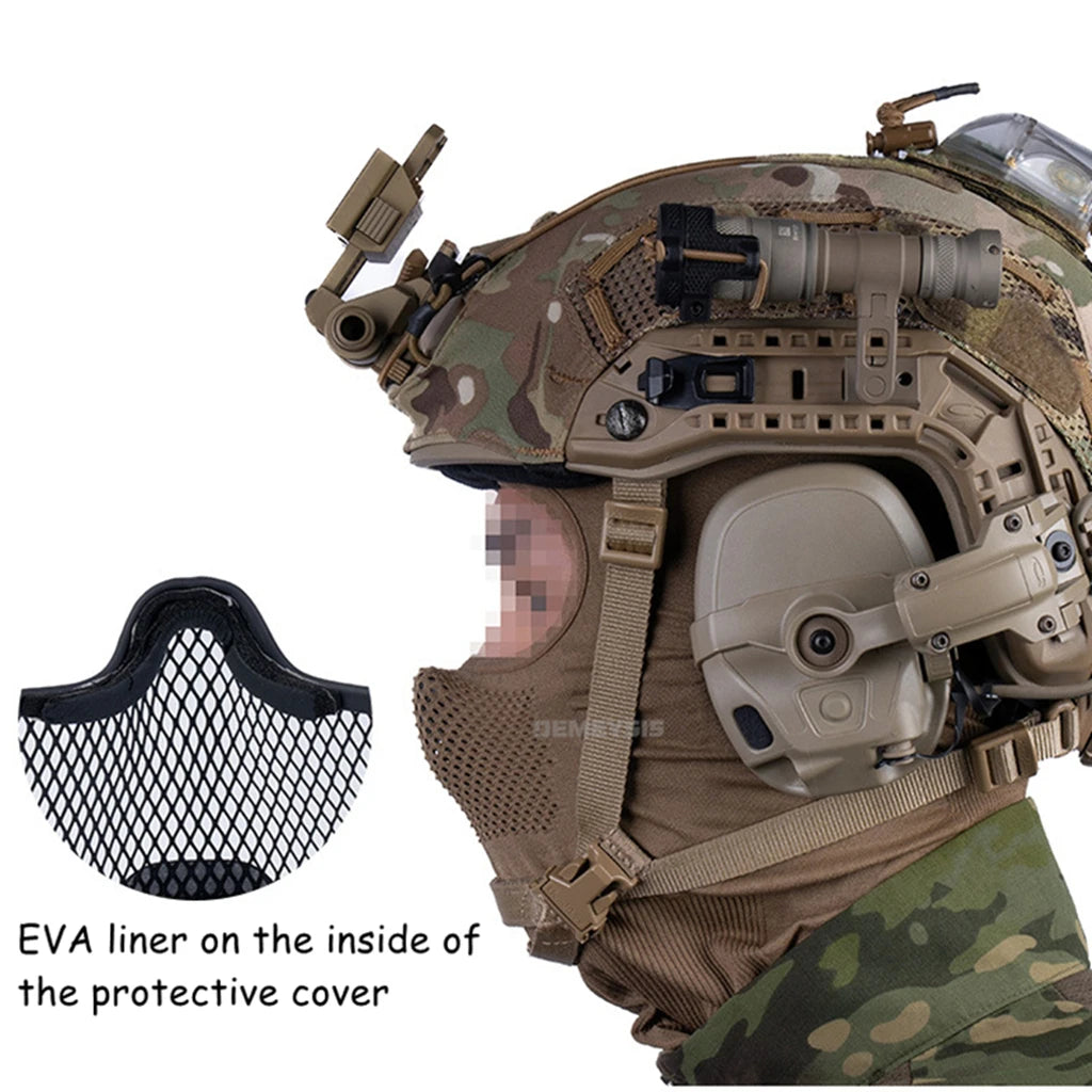 Steel Mesh Tactical Balaclava Face Mask for Airsoft Paintball Operators