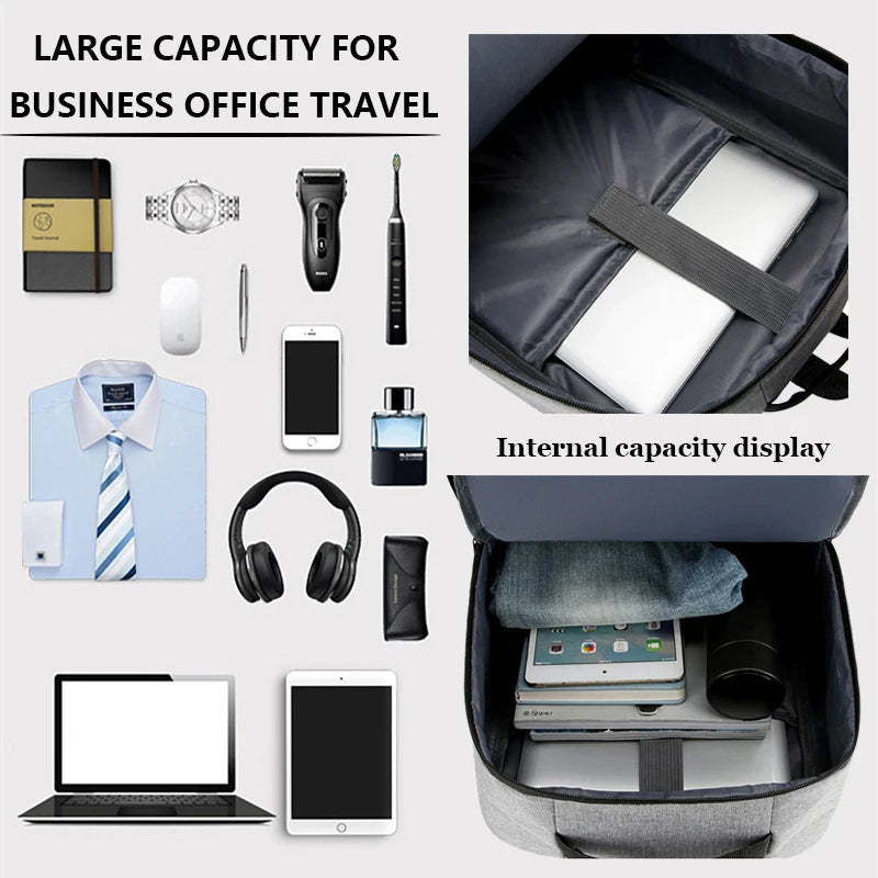 Waterproof Business Backpack Men USB School Backpacks 15.6 Inch Laptop Backpack Large Capacity Bagpacks for Men Back Pack Bags-EXPROTAS