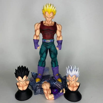 31cm Dragon Ball GT Baby Vegeta Figure Replace Heads Arms PVC GK Statue Toy