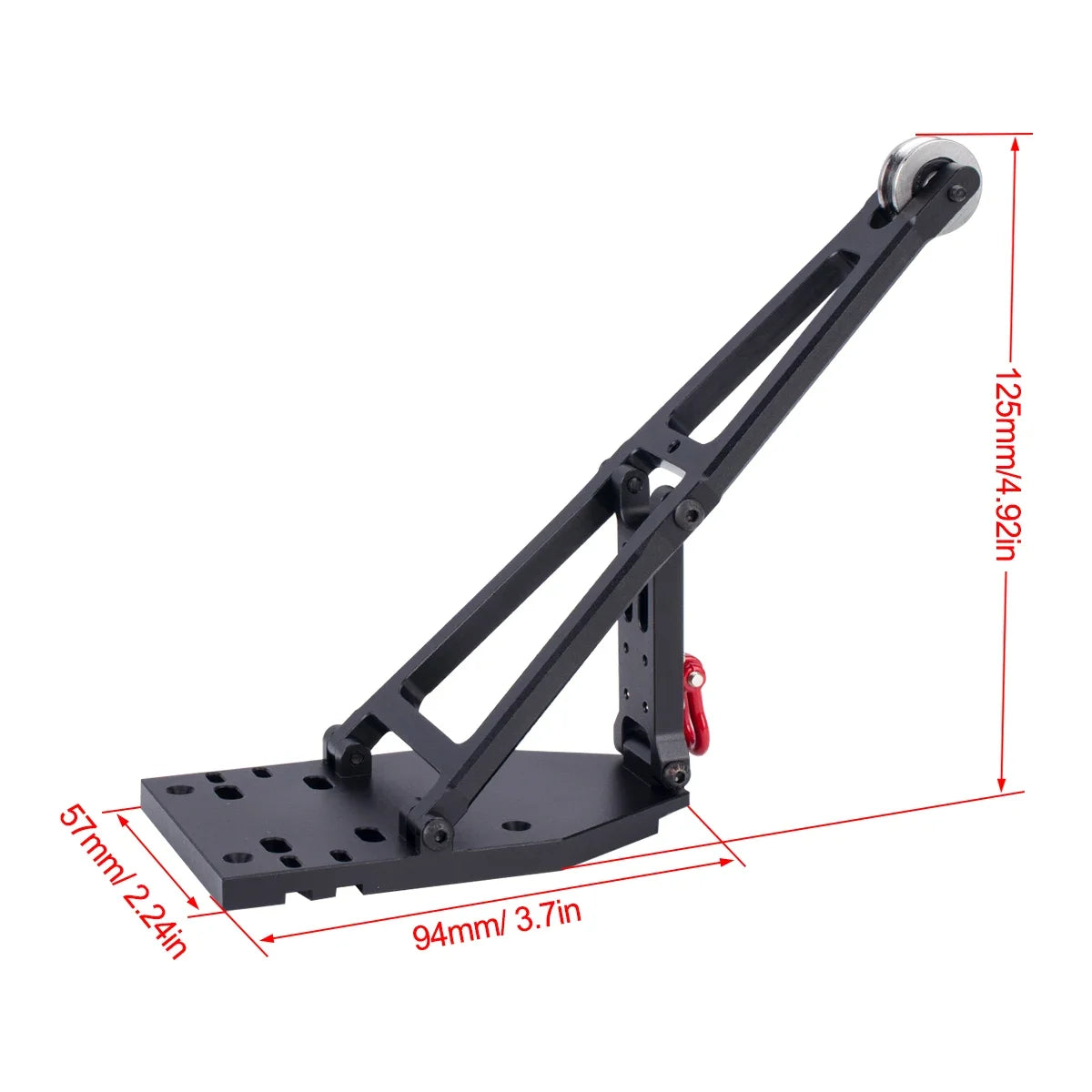 CNC Aluminium RC Wrecker Tow Truck Crane Arm kit Simulation for 1/10 Car Crawler Axial Capra 1.9UTB Trail Buggy Upgrade parts-EXPROTAS