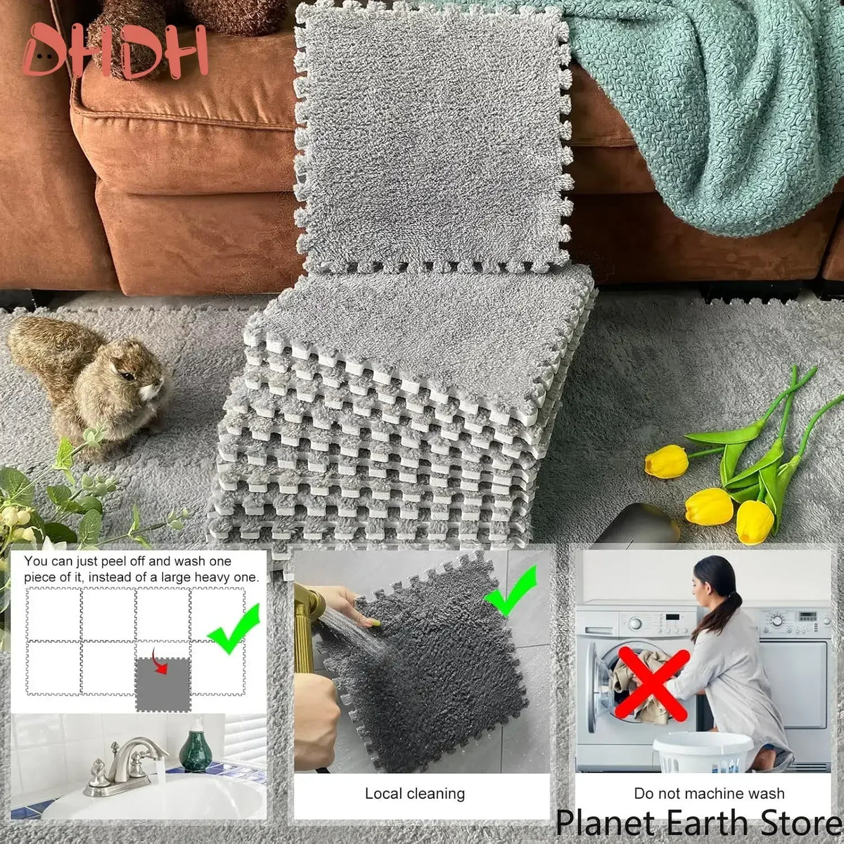 10Pcs Waterproof Guinea Pig Cage Liner Washable Pee Pad Bedding Mat