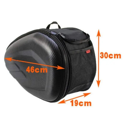 Motorcycle Saddle Bag Waterproof Riding Travel Bag with Rain Cover One Pair Short Eye-Catching Design for Motorbike Helmet