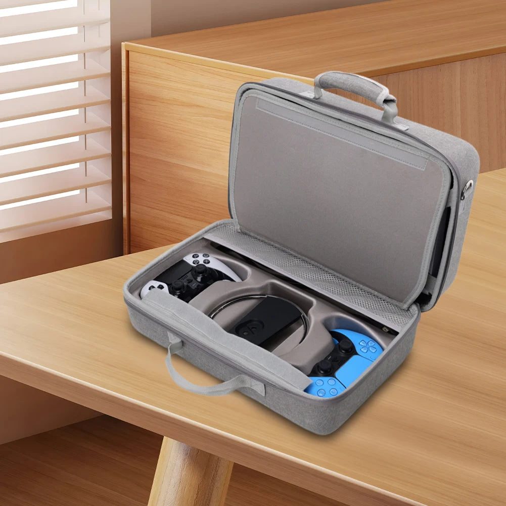 Hard Shell Carrying Case Storage Bag for PS5 Slim for PS5 Slim Console Controllers and Other for Playstation 5 Slim Console - EXPROTAS